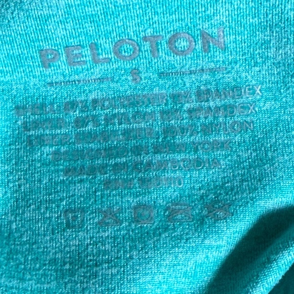 Peloton Green/Teal Sports Bra Racerback - Picture 3 of 6